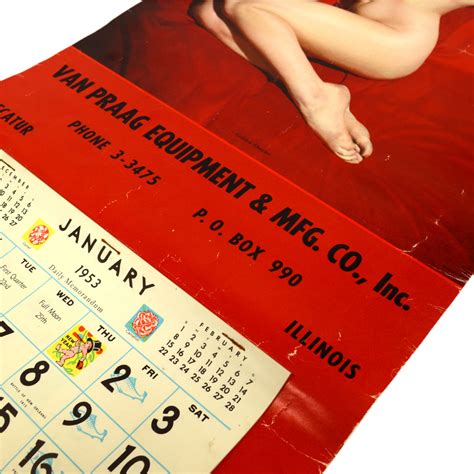 Marilyn Monroe Pin Up Calendar